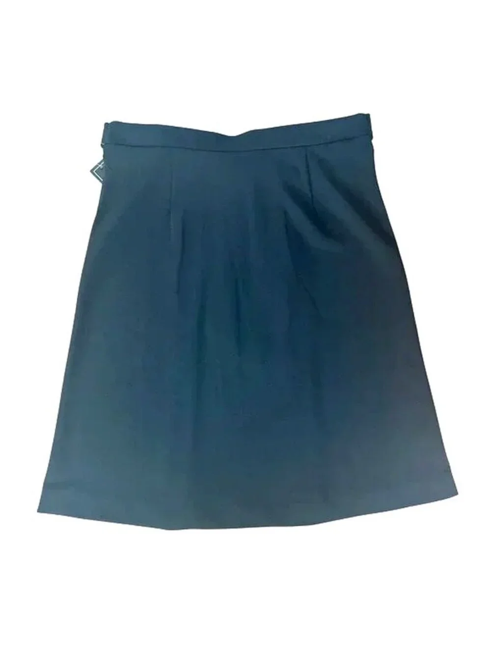 NYCC Black Pleated A-Line Skirt With Rhinestone Buttons & Waist Tie Size Medium - Picture 3 of 13
